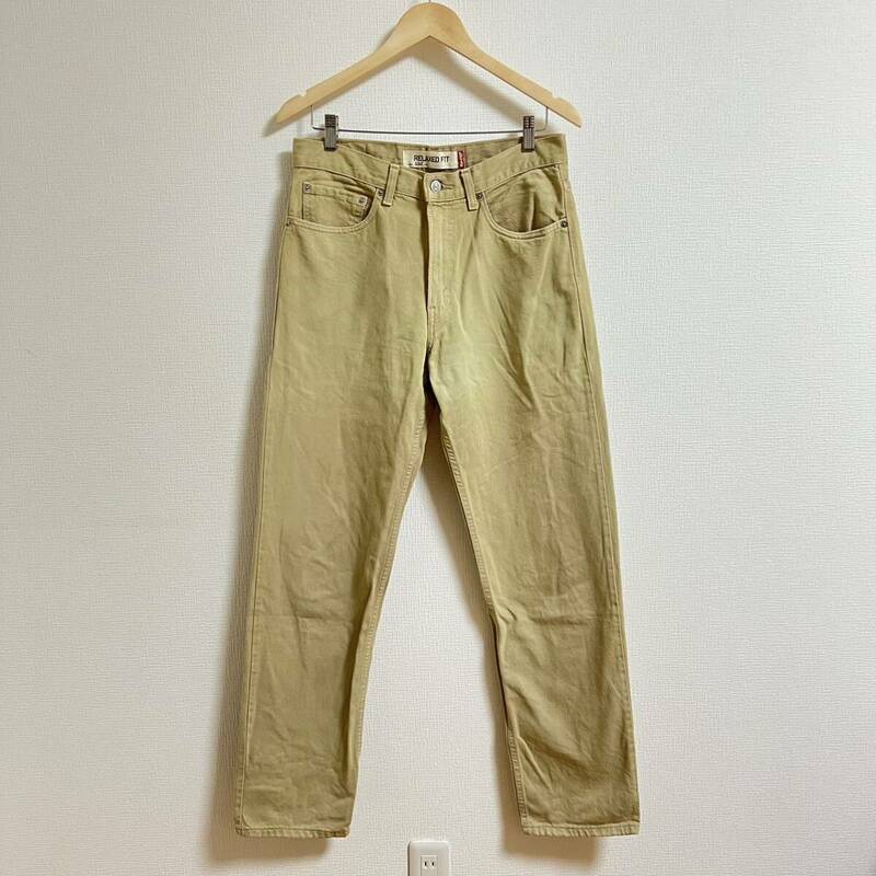 H7548FF 550 Levi's リーバイス LEVIS 32インチ(L位) デニム パンツ チノパン ベージュ メンズ メキシコ製