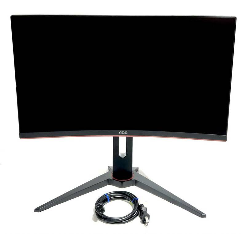 ☆送料無料 極美品 AOC ゲーミング 湾曲 モニター C24G1/11 23.6インチ 144Hz 曲面パネル