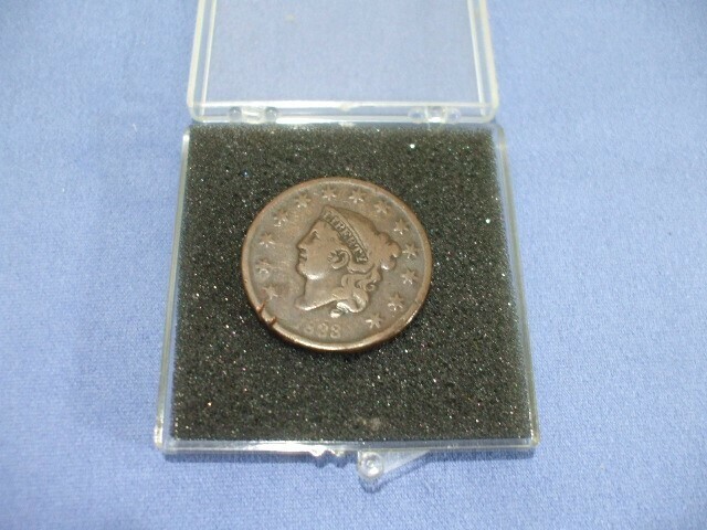 【元気堂】古銭 外国コイン アメリカ 自由の女神 1セント 貨幣 銅貨 1833年? 米国 アンティーク 硬貨