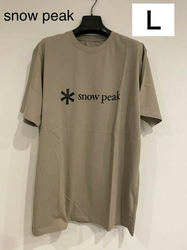 スノーピーク snow peak Ｔシャツ トップス 半袖 ロゴ 新品　L