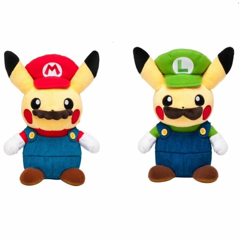 ポケモンセンター オリジナル 限定 ルイージピカチュウ マリオピカチュウ ぬいぐるみ