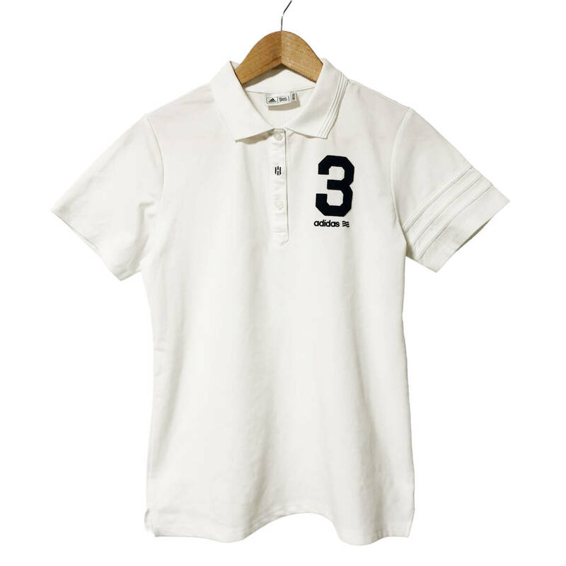 adidas アディダス テーラーメイド ポロシャツ ロゴ 半袖 OT 白 ゴルフウェア レディース A23