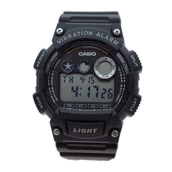 【新品・箱なし】カシオ CASIO 腕時計 メンズ W-735H-1AV クォーツ ブラック