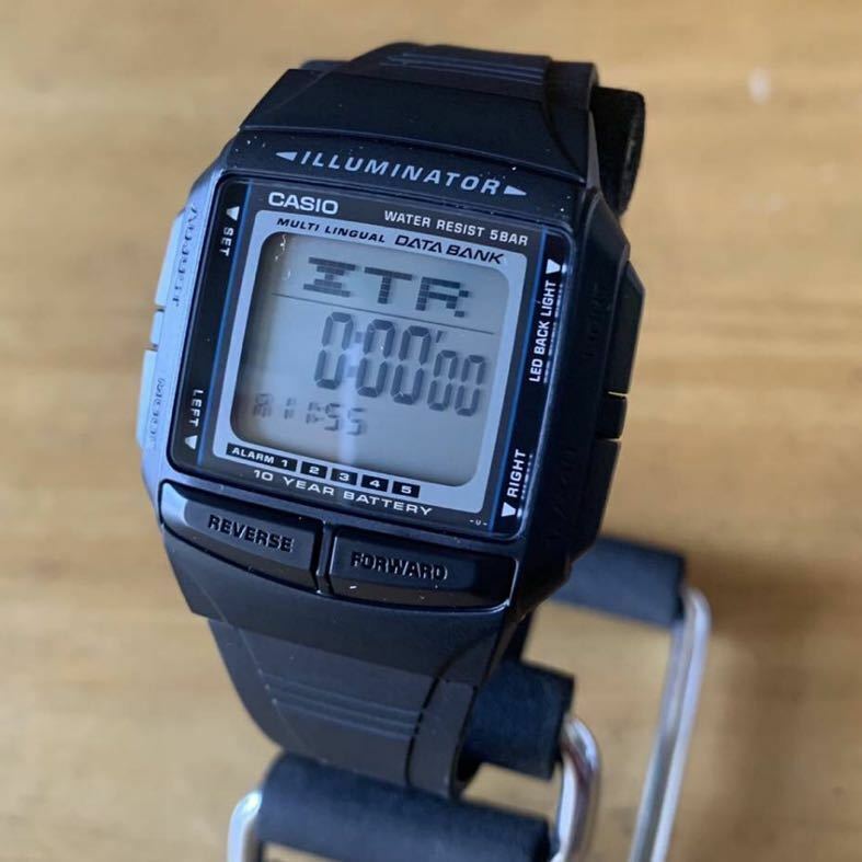 【新品・箱なし】カシオ CASIO データバンク DATA BANK デジタル メンズ デュアルタイム 腕時計 DB-36-1A 液晶