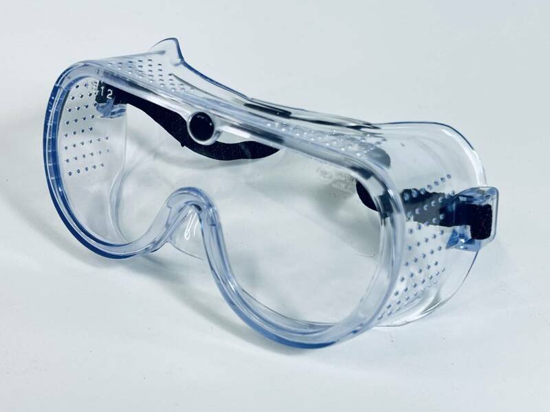 日本製 トーヨーTOYO ゴーグル型 防じんメガネ 透明レンズ No.1250 JIS規格品 保護めがね 防塵眼鏡 防塵メガネ 花粉症