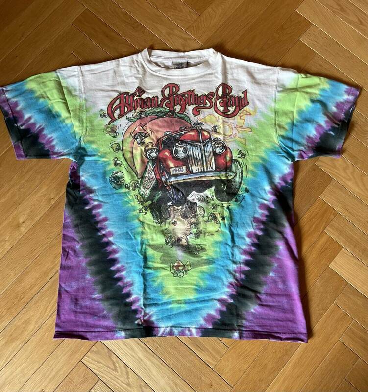 90s LIQUID BLUE Allman Brothers Band Tシャツ L タイダイ オールマン・ブラザーズ・バンド 古着 ビンテージ