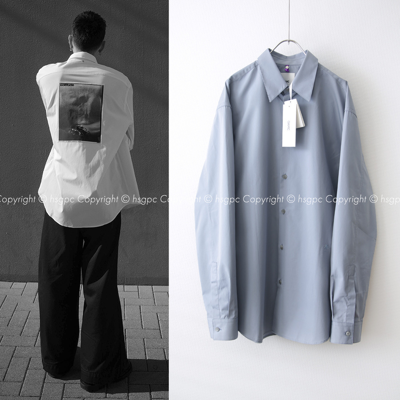 【定価7万】新品 OAMC シルクパッチ フォトプリント オーバーサイズ シャツ ブラウス オーエーエムシー ジルサンダー デザイナー