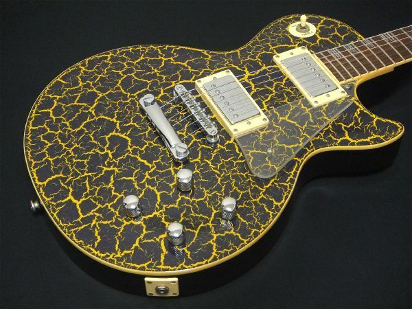 希少 Epiphone Les Paul Nuclear Extreme レスポール セットネック イエロー クラックル Crackle Eシリーズ エレキギター