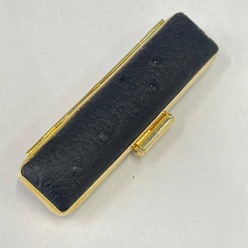 【送料無料】激安!! オーストリッチ 印鑑ケース・朱竹　10.5mm×60mm 【No.113】