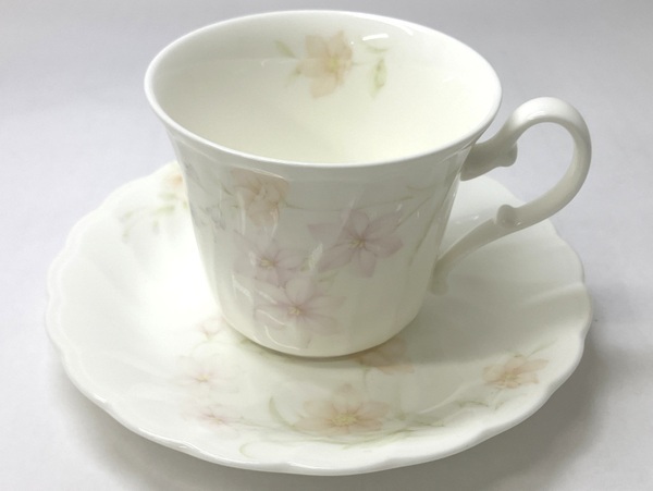 【★即決★】Noritake ノリタケ Bone China ボーンチャイナ カップ & ソーサー 6客 花柄 フラワー