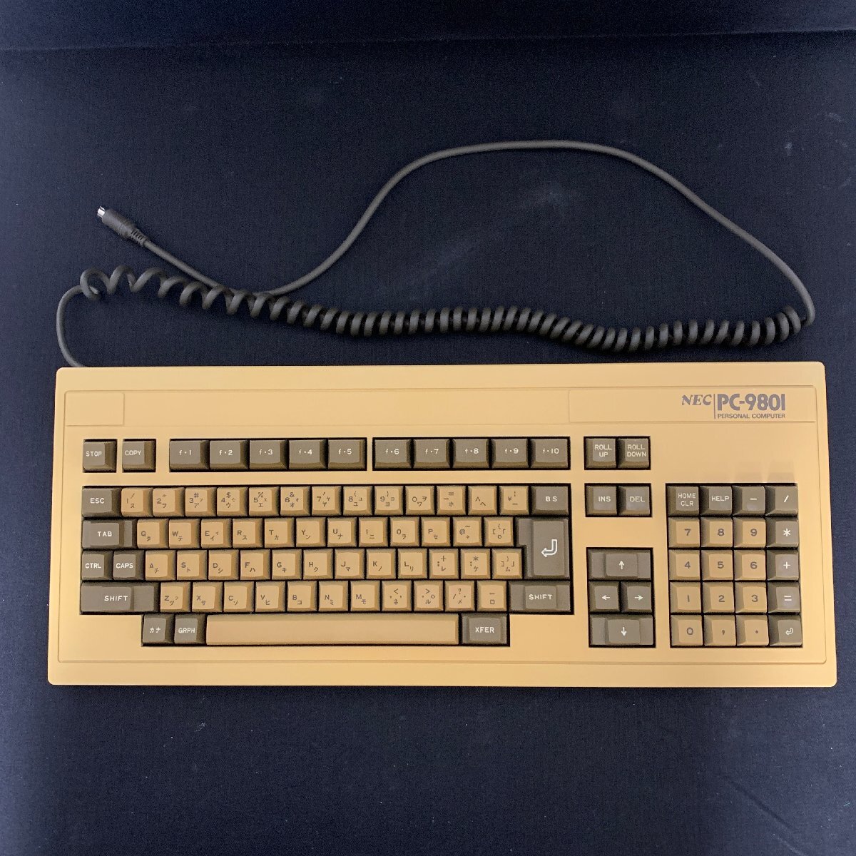 L018　NEC　PC-9800用キーボード　通電確認　PC-98　洗浄、清掃済