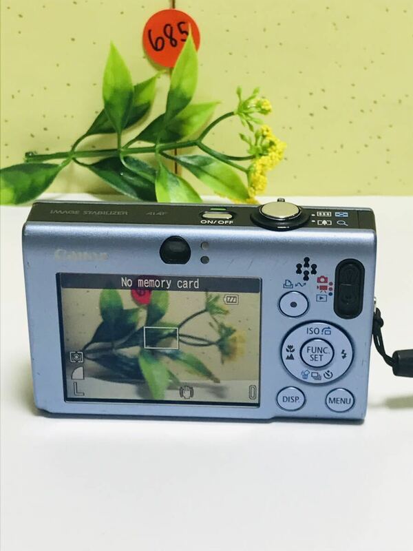 CANON キヤノン PowerShot SD1100IS DIGITAL ELPHコンパクト デジタルカメラ AiAF PC 1271 動作確認済み