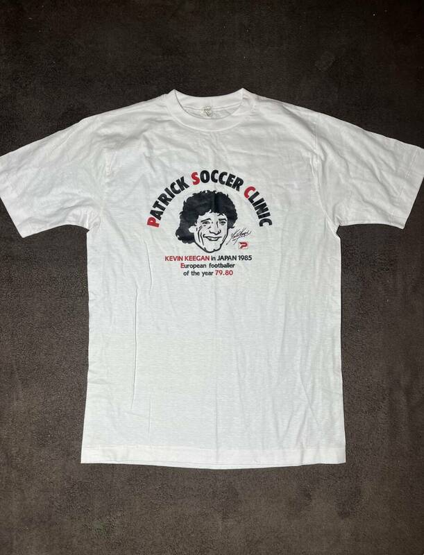 【当時物】KEVIN KEEGAN in JAPAN 1985 PATRICK SOCCER CLINIC Tシャツ（L）激レア