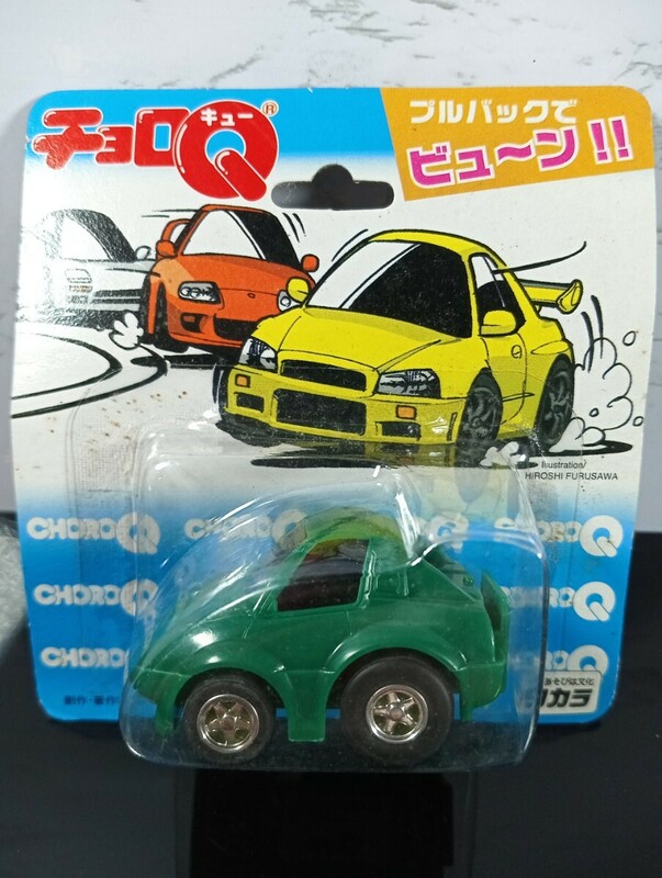 タカラ チョロＱ ブルバックでビューン！1999/未開封品/グリーン/CHORO-Q/TAKARA