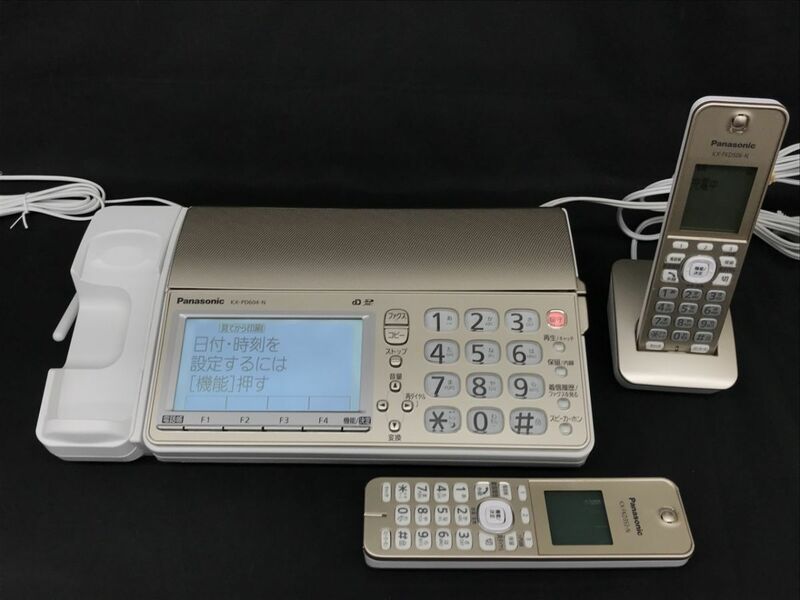 0404-100T?5871 電話機 Panasonic パナソニック KX-PD604-N,KX-FKD353-N,KX-FKD506-N 親機 受話子機 パーソナルファックス