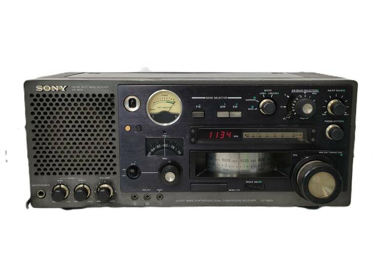 400 受信OK ソニー SONY ICF-6800 AM/FM/SW マルチバンド BCLラジオ 31BAND RECEIVER