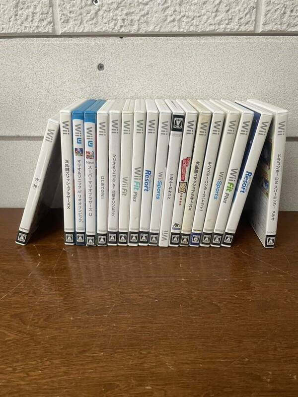 ★任天堂 ニンテンドー nintendo WiiU Wii ゲームソフト ソフト まとめ売り まとめて マリオ 全18本