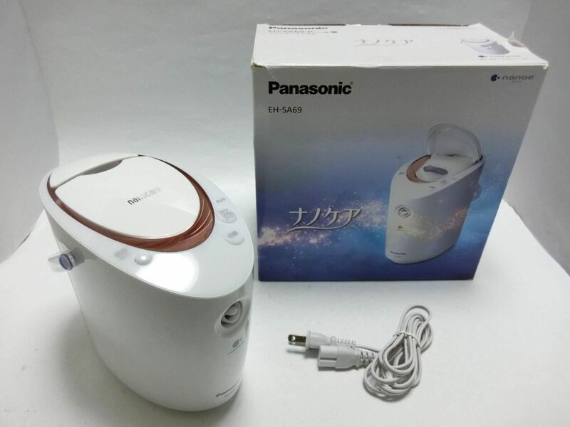 EH-SA69 パナソニック フェイススチーマー ナノケア 美顔器 Panasonic フェイスケア スチーマー 完動品保証／YL240411001