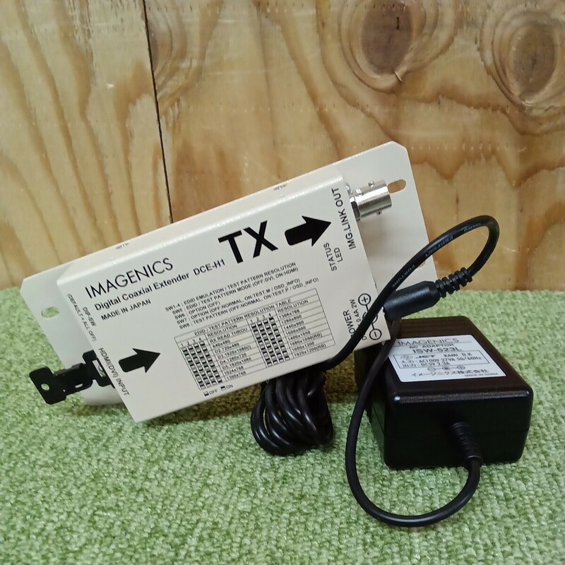 IMAGENICS DCE-H1TX HDMI(DVI)信号同軸延長器・送信器【通電確認済】no.3