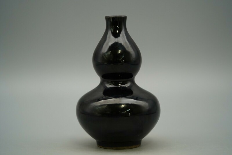 中国古美術 黒釉 花瓶 明時代 瓶 酒器
