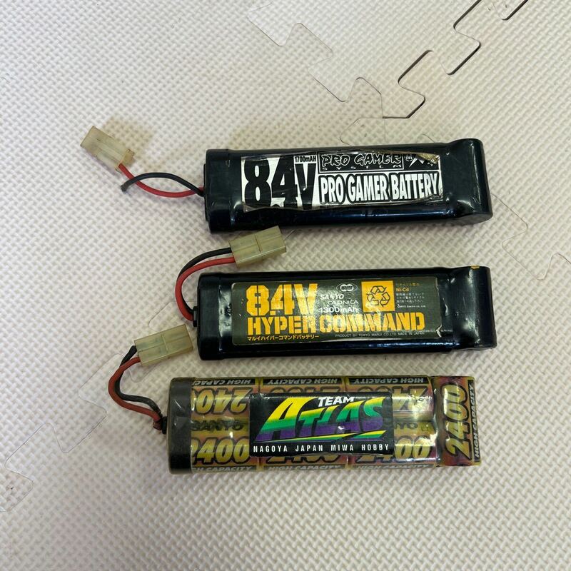 44 マルイ ハイパーコマンド バッテリー プロゲイマーバッテリー 充電式ニカド電池 rc-2400 トイガン　パーツ 部品 サバゲー 動作未確認