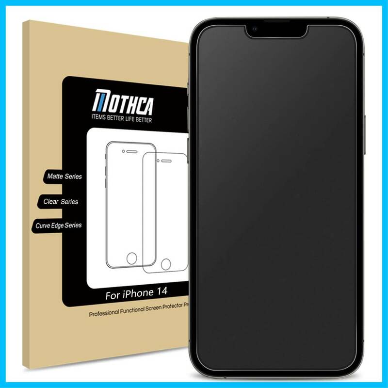 【特価商品】Mothca アンチグレア ガラスフィルム iPhone 14/iPhone 13 Pro/iPhone 13対応 液