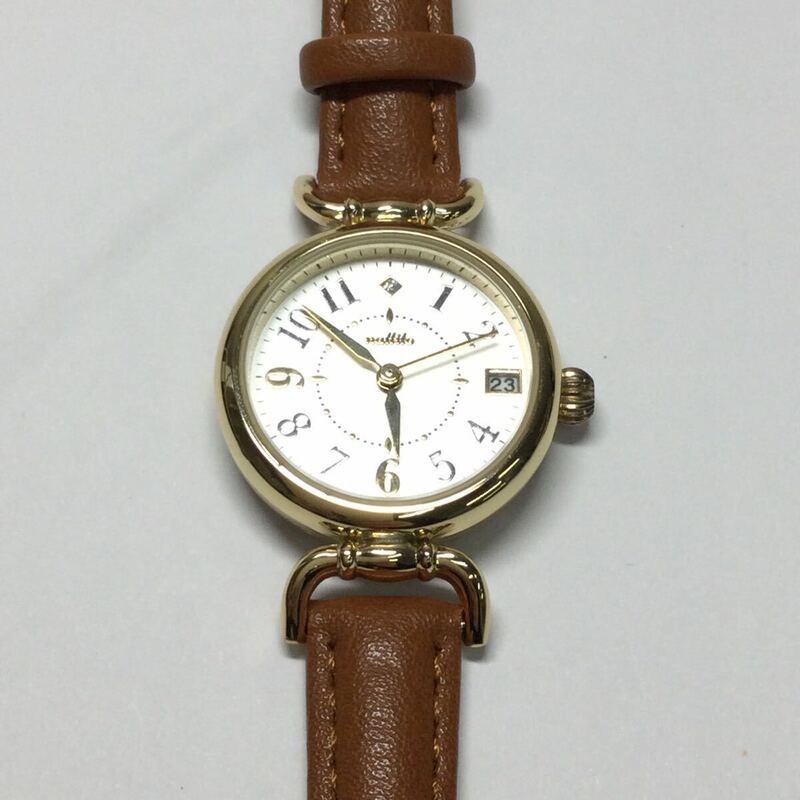 ◎【nattito】レディース腕時計 クォーツ腕時計 ゴールド×ブラウン YM001 9-3 ウォッチ 【全国一律送料370円】