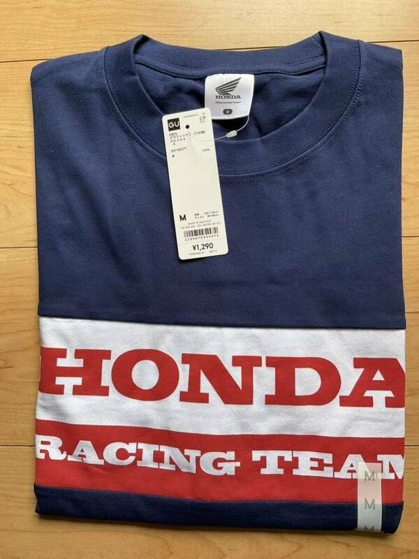 新品 Mサイズ　GU HONDA 半袖Tシャツ ホンダ　navy