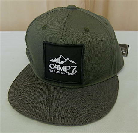 ●新品●CAMP7 フラットバイザーキャップ 　　 グリン/グレー 