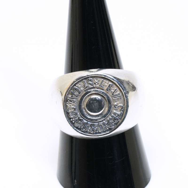 リーバイス リベット リング 指輪 ボタン 19.5号 シルバー 925 Levi's ビンテージ