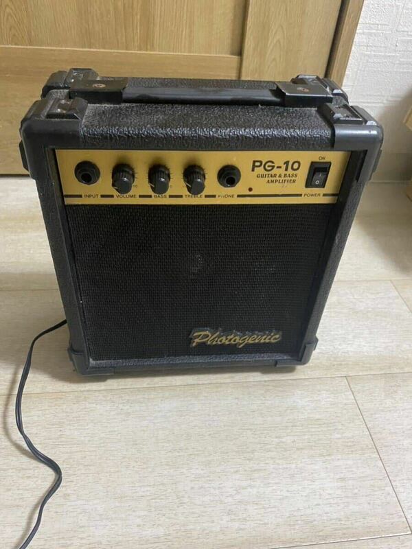 Photogenic フォトジェニック ギターギターベース兼用アンプ PG-10 通電確認のみ