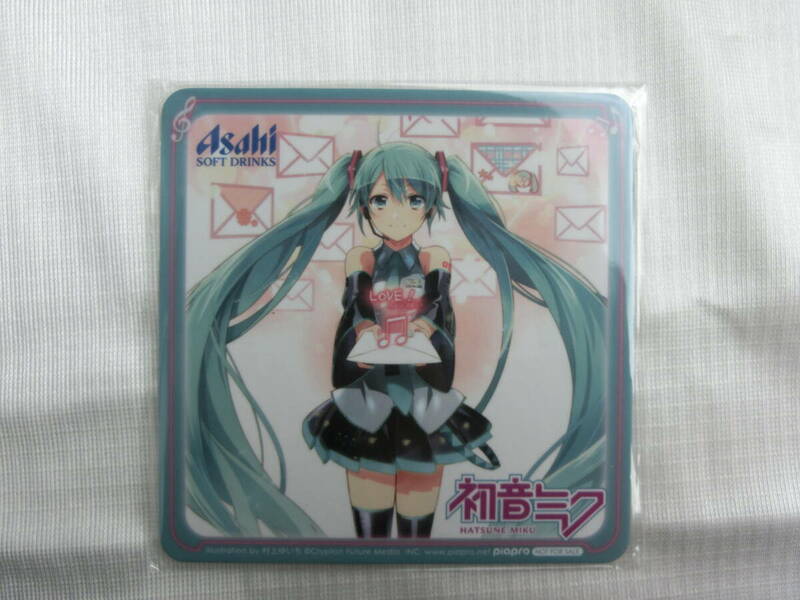 初音ミク 非売品コースター 2013年 六本木ヒルズ miku cafe (ミクカフェ) 限定　未開封