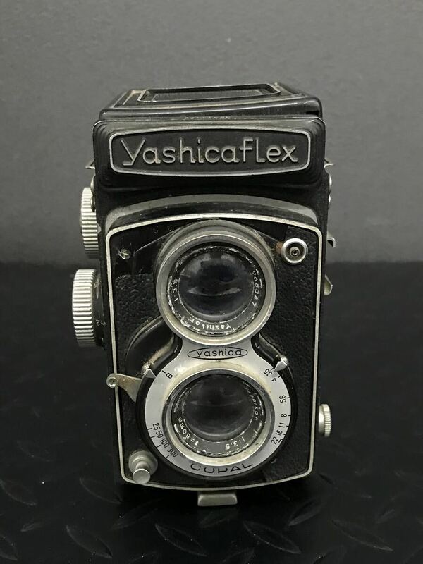 H322★Yashicaflex ヤシカフレックス 二眼レフカメラ 1:3.5 f=80mm 動作未確認※GW休暇の為4/30以降は発送が5/7～になります