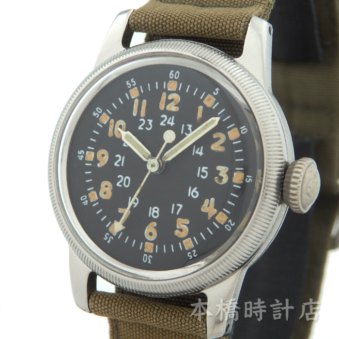 【中古】ウオルサム　WALTHAM　A-17　Cal.6/0-D　アンティーク　1950年代　OH済み