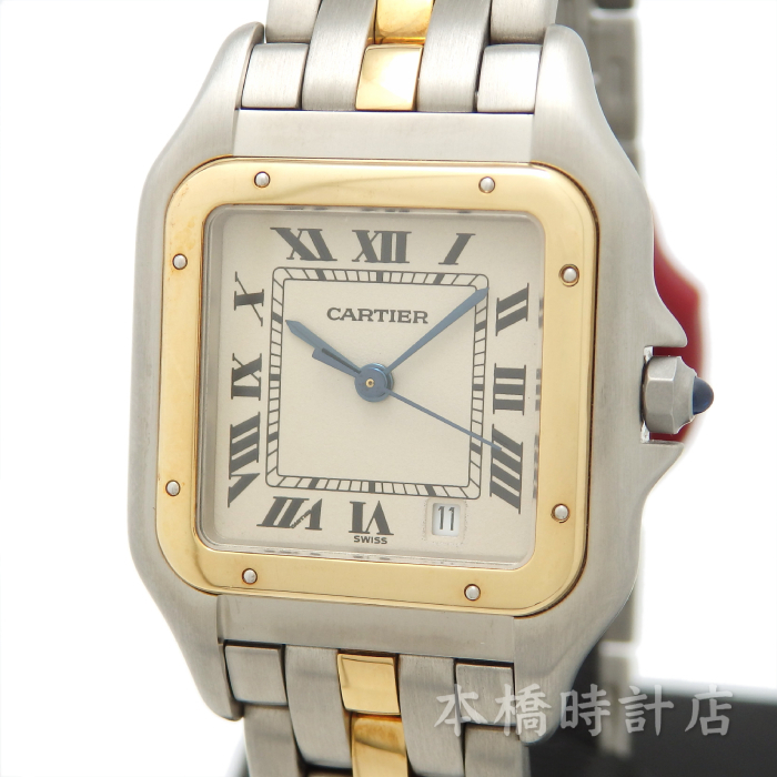 【未使用品】K18/SS　カルティエ　CARTIER　PANTHERE MEDIUM MODEL 1ROW　パンテールMM　１ロウ　W25028B5　タグ・箱・保証書付