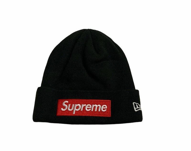 Supreme シュプリーム New Era ニューエラ Box Logo Beanie ビーニー 黒 ニット帽 帽子