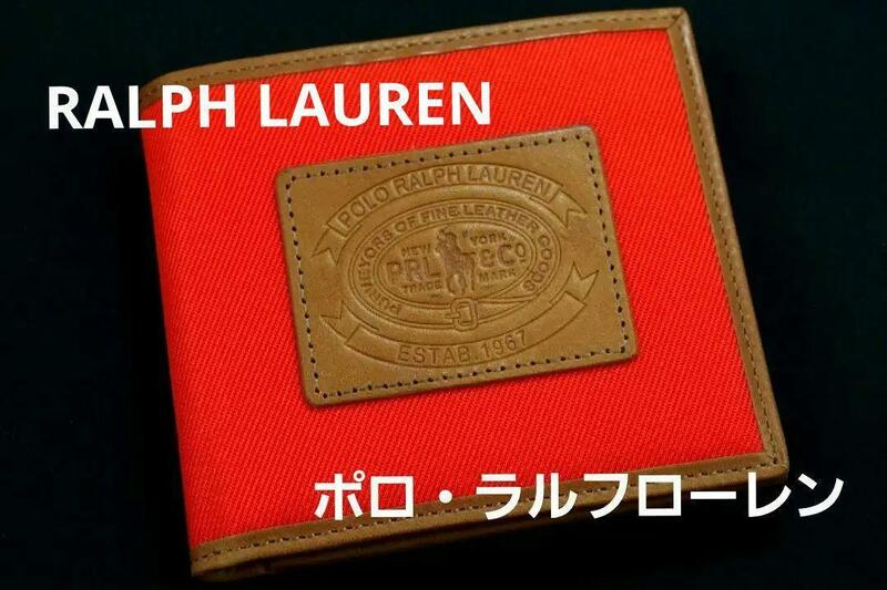 即決★ポロ・ラルフローレンRALPH LAUREN２つ折り財布　№5894　新品