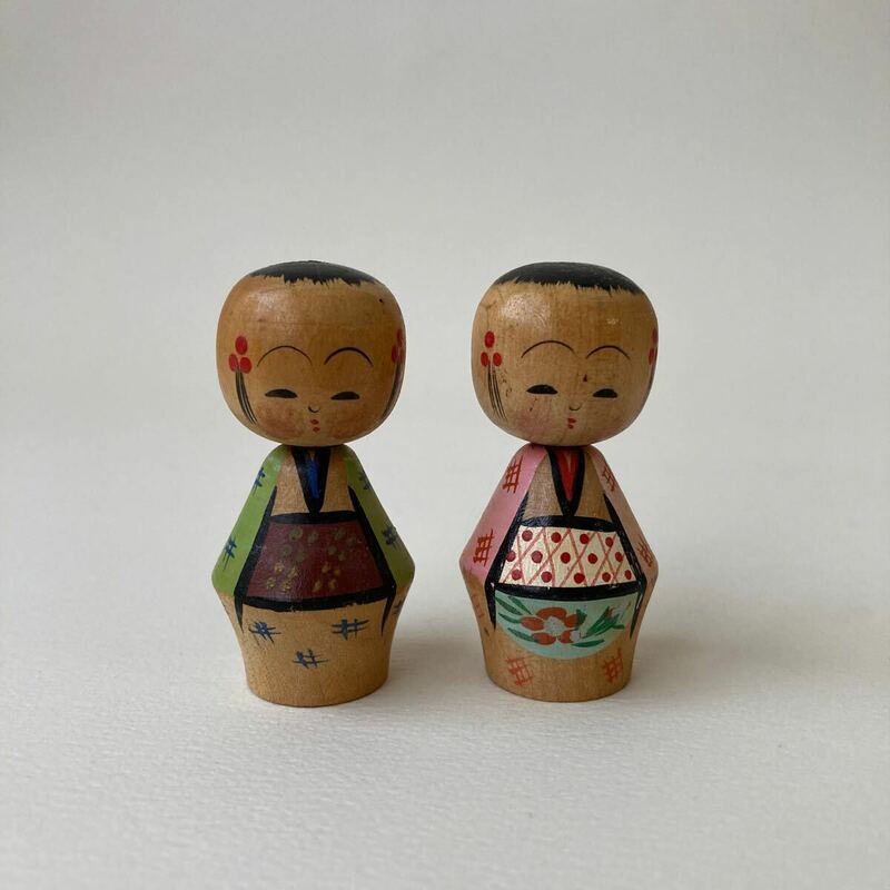 郷土玩具 日本人形 こけし 伝統こけし ペア　ミニ　ペアこけし　ミニこけし　コケシ　豆こけし　豆人形