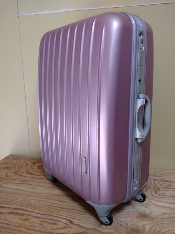 スーツケース 旅行用 キャリケース キャリーバッグ キャリーケース ピンク 鍵付