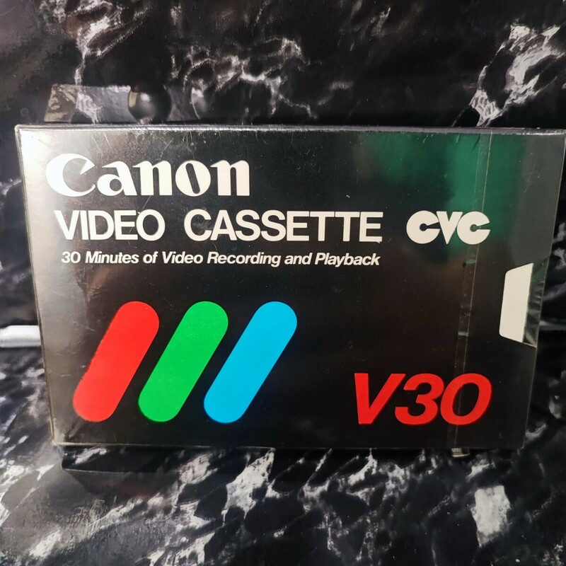 【未開封】　Canon　CVC　コンパクトビデオカセットテープ　V30　COMPACT VIDEO CASSETTE　1980　昭和55年