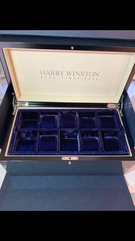 本物ハリーウィンストンHARRYWINSTON純正ボックス腕時計10本収納ケースダイヤモンドなども収納可能です。極美品