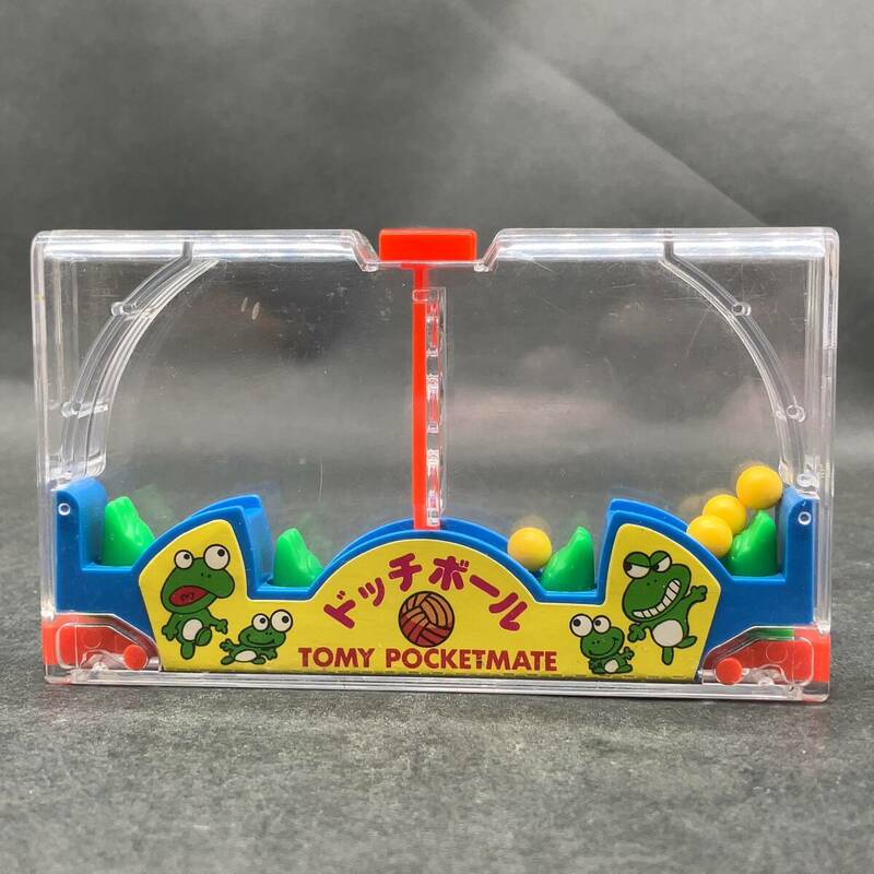 d-74583 当時物 TOMY トミー ポケットメイト ドッジボール カエル 1978年 昭和レトロ レトロ玩具 日本製 駄玩具