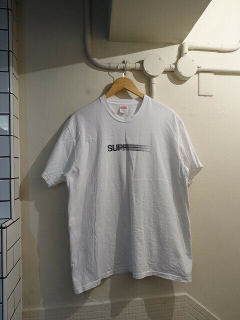 Supreme　Tシャツ　モーションロゴ　motion logo tee サイズM　白