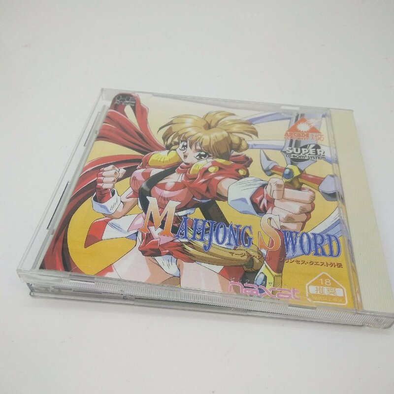 4128 【レア品】SUPER CD ROM2 マージャンソード MAHJONG SWORD プリンセス・クエスト外伝 NAXAT