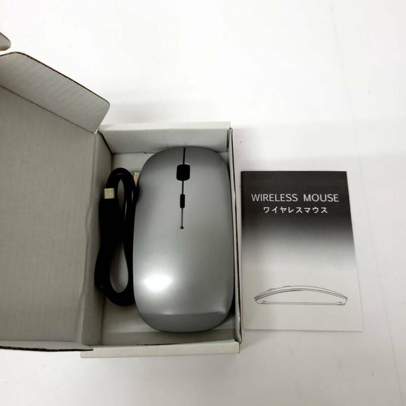 ★【在庫処分価格】Scheki ワイヤレス マウス Bluetoothマウス USBレシーバーなし 無線マウス USB充電式 薄型 小型 通電確認済☆T04-151a