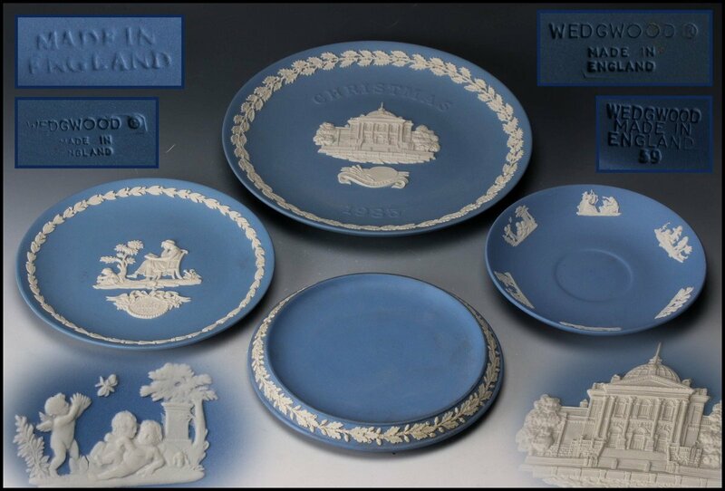【佳香】WEDGWOOD ウェッジウッド ジャスパー 飾り皿 CHRISTMAS1985 他 四客 本物保証