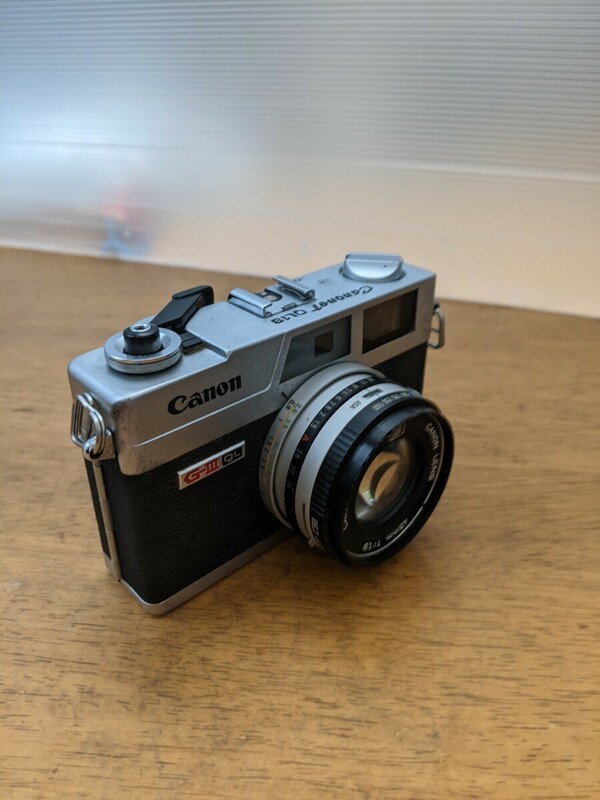 IY0925 昭和レトロ Canon Canonet QR19 GIII フィルムカメラ レンズSE 45mm F1:1.9 動作未確認 現状品 JUNK