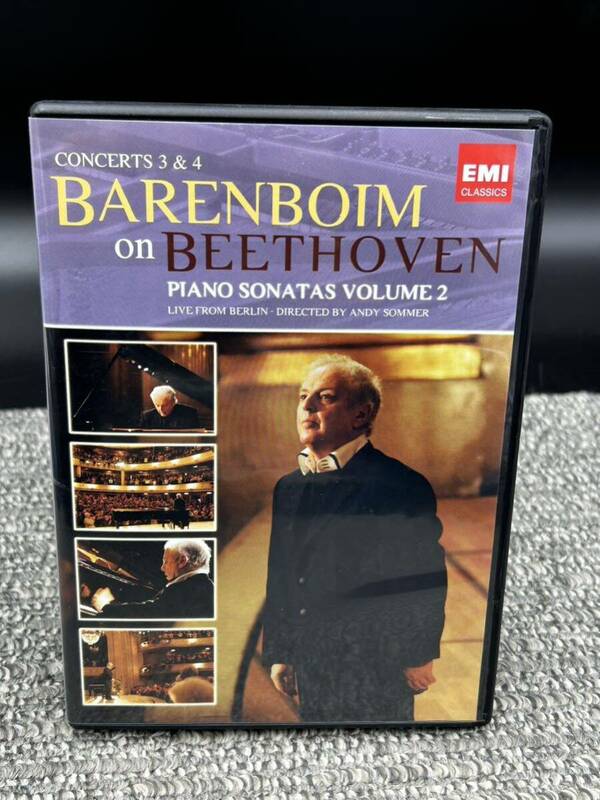 Ｐ１《日本のDVDデッキで再生出来ます》BARENBOIM ON ヴェートーヴェン　ピアノソナタ VOL.2