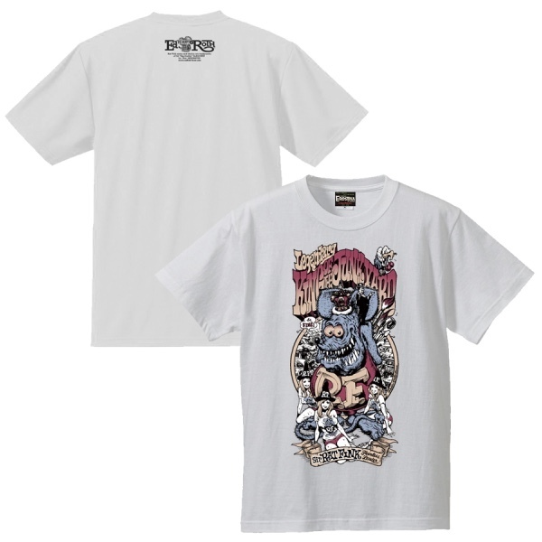 ホワイトL ロッキンジェリービーン エロスティカ ラットフィンク Tシャツ Rockin' Jelly Bean EROSTIKA RAT FINK King of Junk Yard