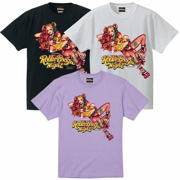 ホワイトS ロッキンジェリービーン エロスティカ ハーレイクイン Tシャツ Rockin' Jelly Bean EROSTIKA Roller Boogie Night